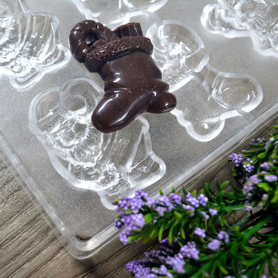 Handgemaakte 3D speciale vorm polycarbonaat 3d chocoladebalkvorm voor keuken en restaurant