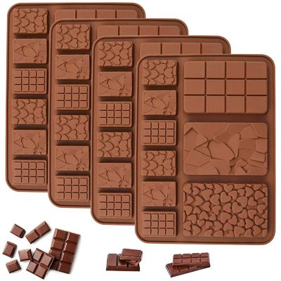 MHC Kerst Deep Dubai Chocolate Bar Mould Custom Groot rechthoekig Silicone Chocolate Mould
