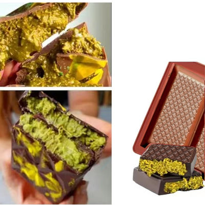 MHC Kerst Chocolade Schimmel Voor Geometrische Grote Bar Diepe Nieuwe Siliciumvormige Schimmel Chocolade Schimmel Dubai