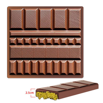 MHC Plastic Kerst Chocolade Vormen Voor Geometrische Big Bar Deep Dubai Chocolade Bar Vormen