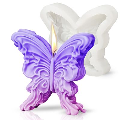 MHC Grote vlinder kaarsvorm Verjaardag 3D unieke kaars Silicone vorm fabrikant