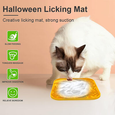 MHC Silicone Pet Slow Feeder Bowl Pet Cat Dog Bowl Household Anti-Choking Slow Mat Lick Mat for Pet Bathing Training